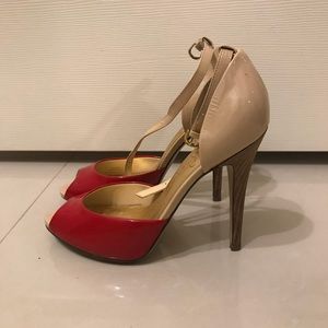 Ivanka Trump Ankle Strap Peep Toe Pump